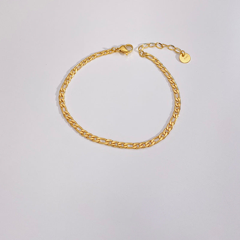 Pulsera de tobillo dorada