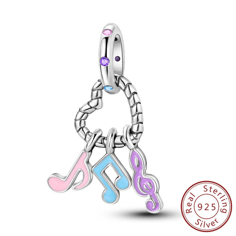 Charm Pandora Notas musicales, S925