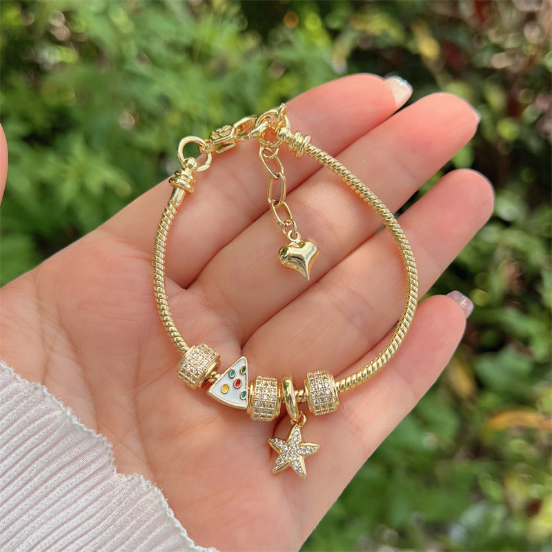 Pulseras Doradas estilo Pandora