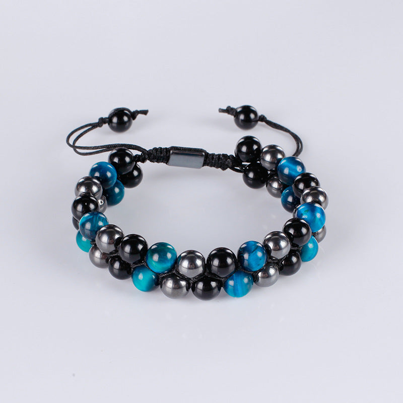 Pulseras piedras semipreciosas con macramé
