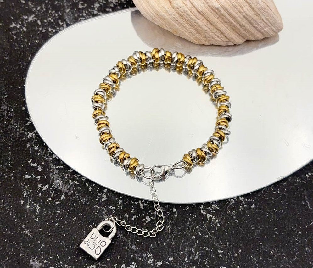 Pulsera doble tono