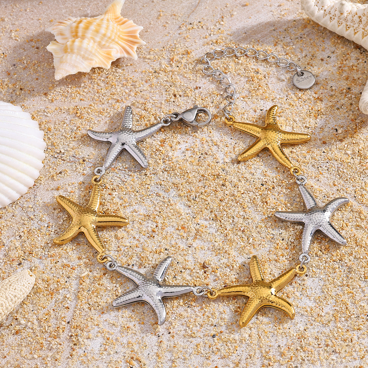 Set Estrella de Mar Bicolor – Collar y Pulsera