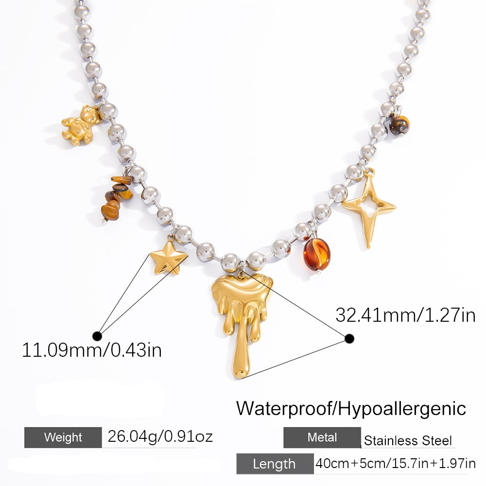 Collar "Ball Chain" Plata