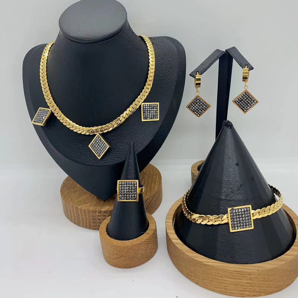 Full set Diamante con Rhinestones