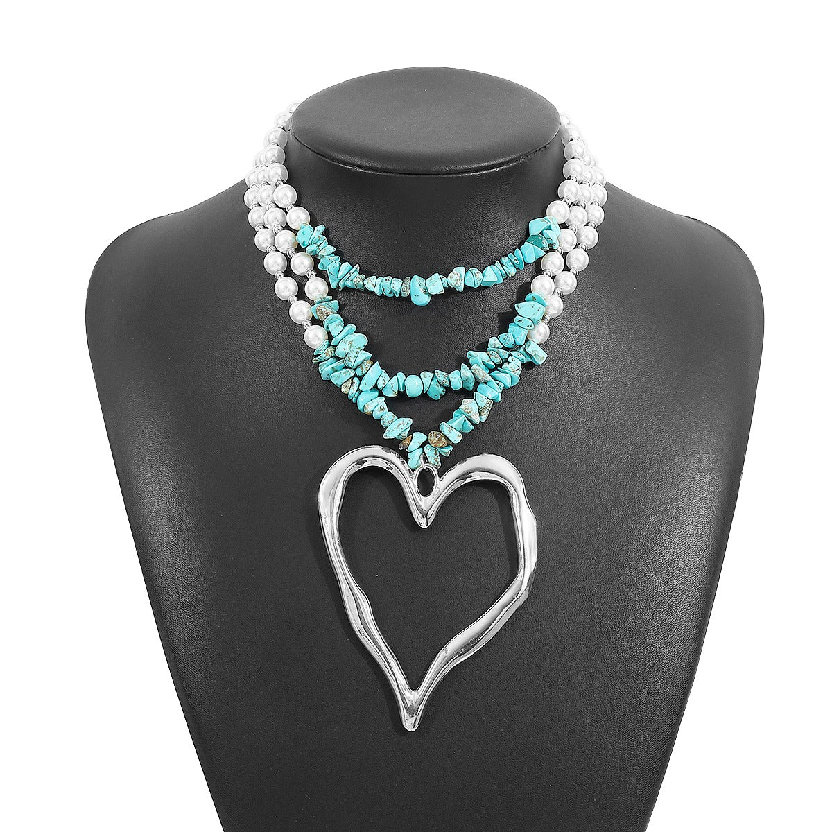 collar elegante de perlas