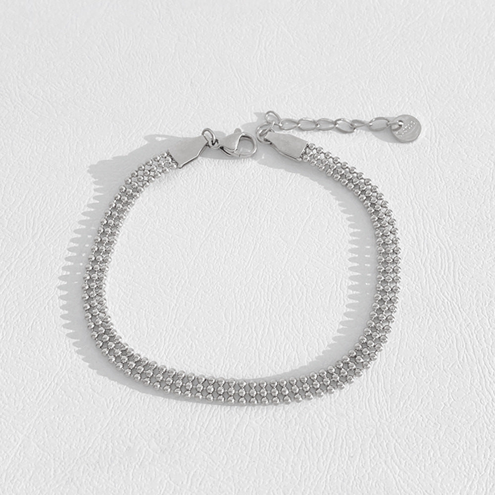 Pulsera de bolitas plata