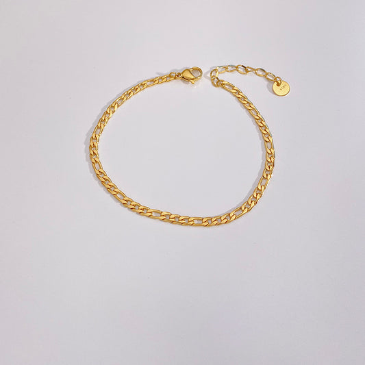Pulsera de tobillo dorada