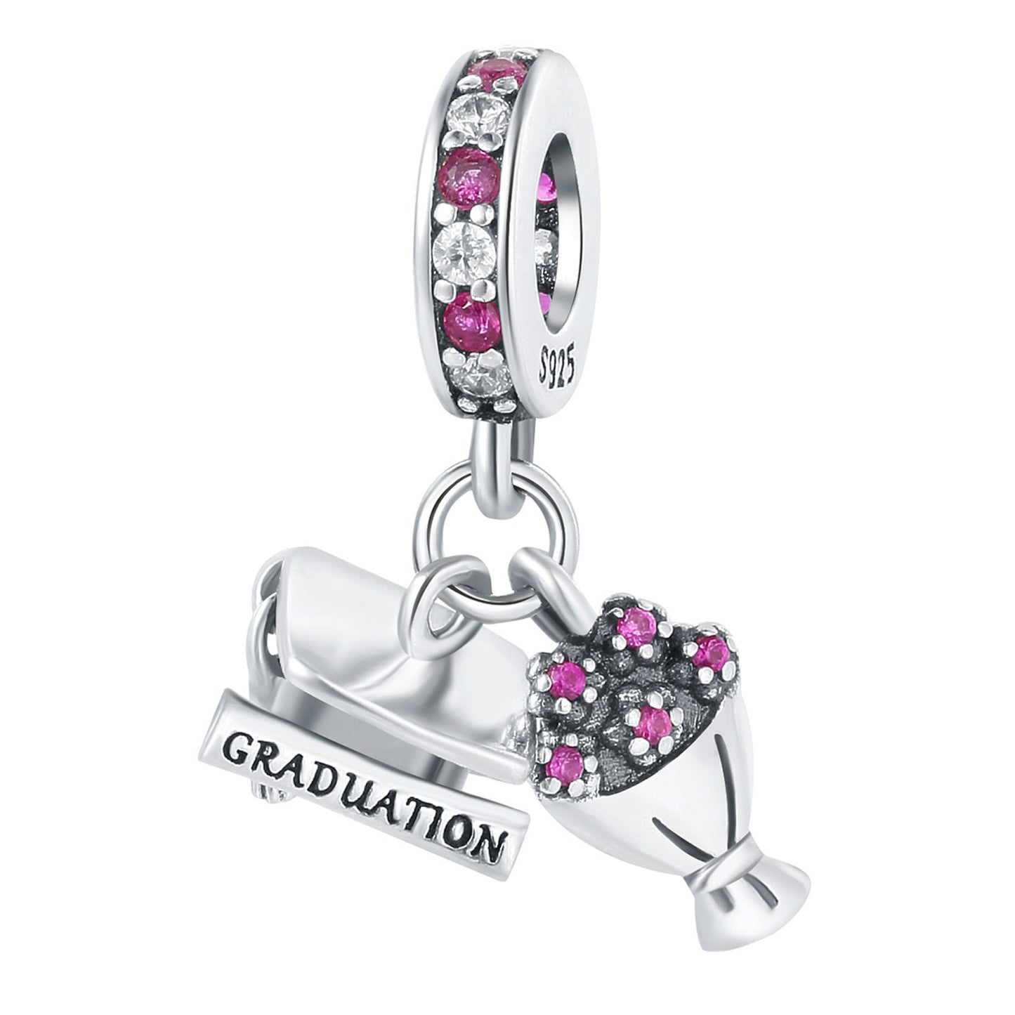 Charm Graduand@ ramo de flores con birrete