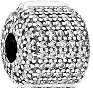 Charm Cilindrico con rhinestone