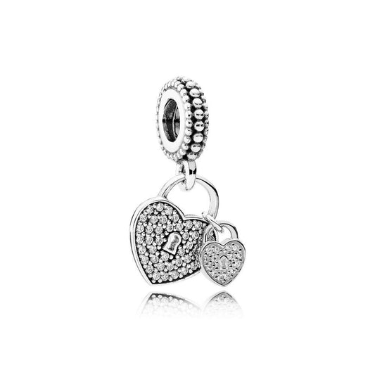 Charm Corazonez con cerraduras