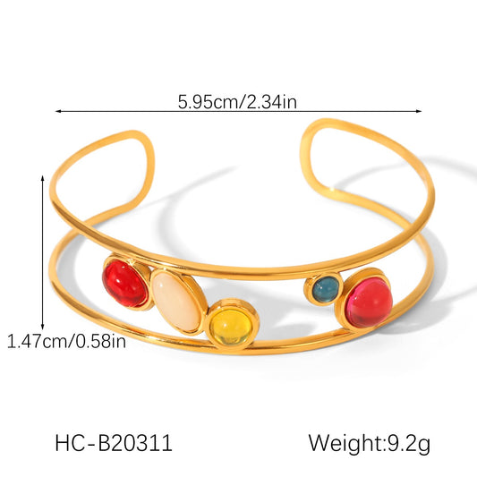 pulsera con piedra