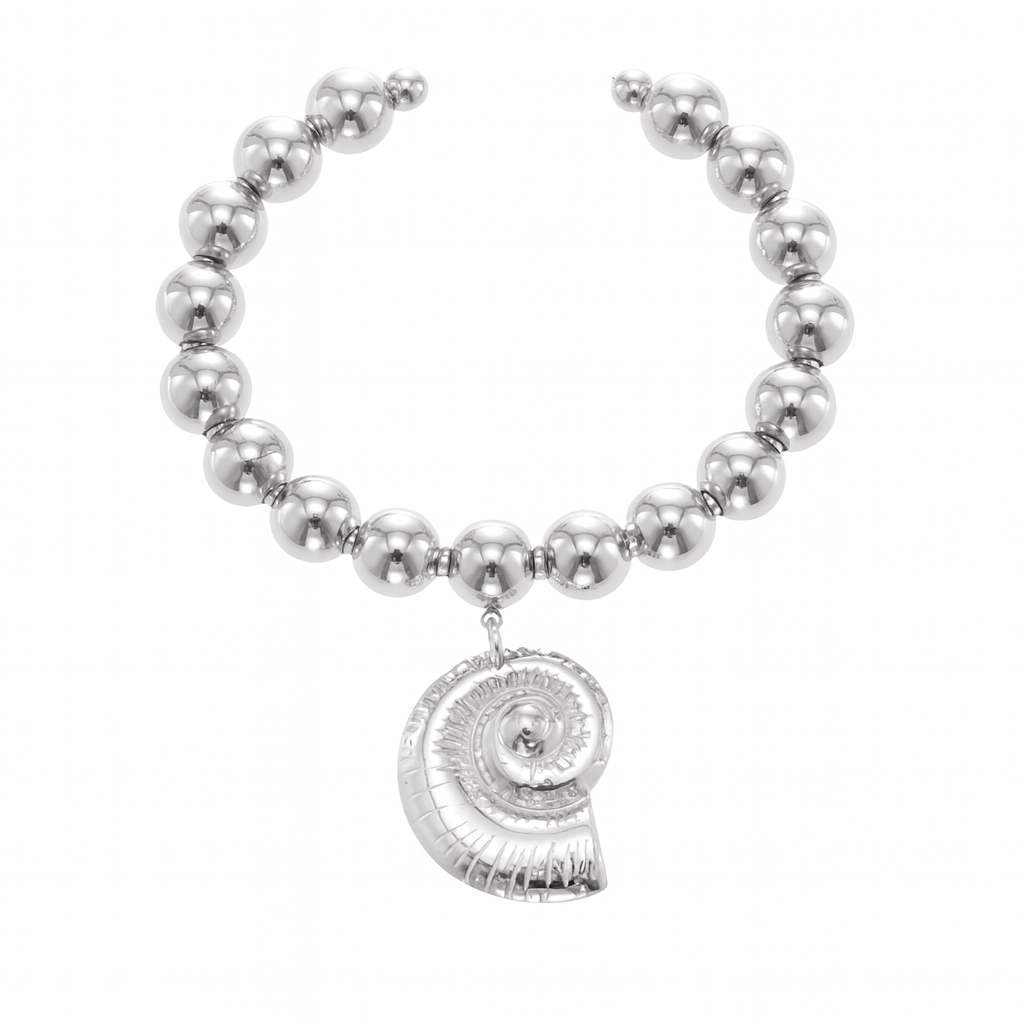Pulseras bangle de caracol