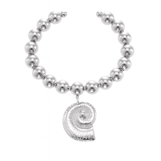 Pulseras bangle de caracol