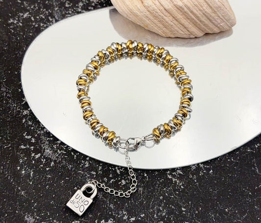Pulsera doble tono