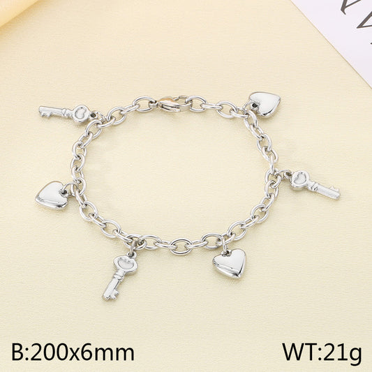 Pulsera Charms Plata