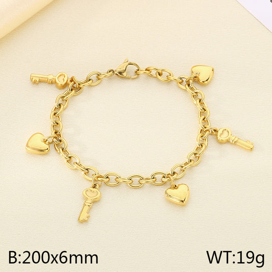 Pulsera w/ Charms Oro