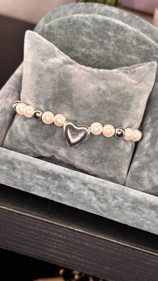 Pulsera de corazón ajustable