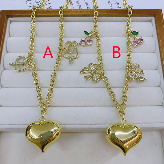 Cadena Doradas Corazón
