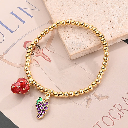 Pulsera Uva y Fresa