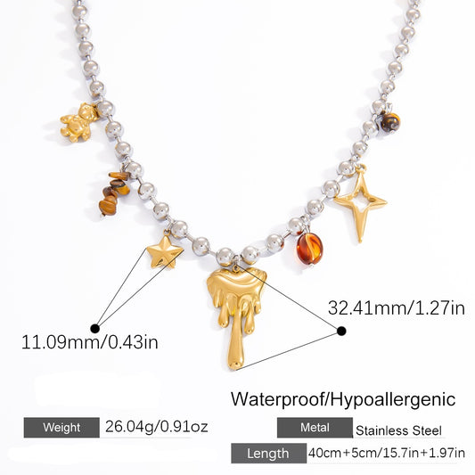 Collar  "Ball Chain" Plata