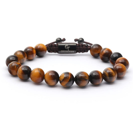 Pulsera Macrame/ Ojo de Tigre