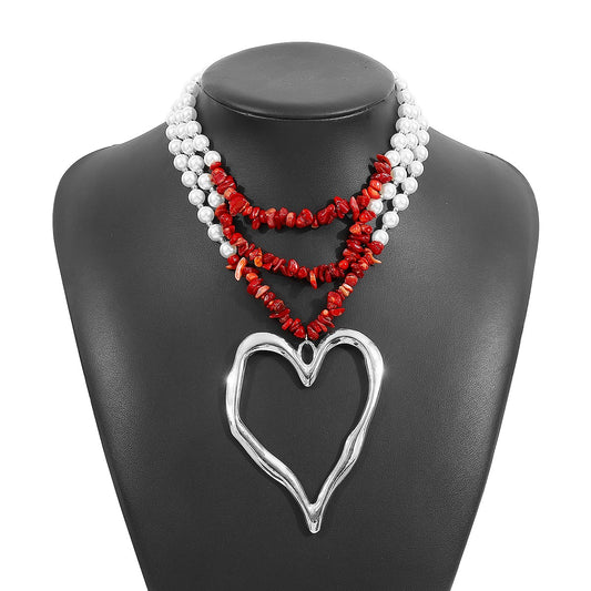 collar elegante de perlas