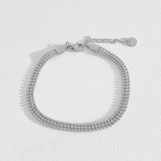 Pulsera de bolitas plata