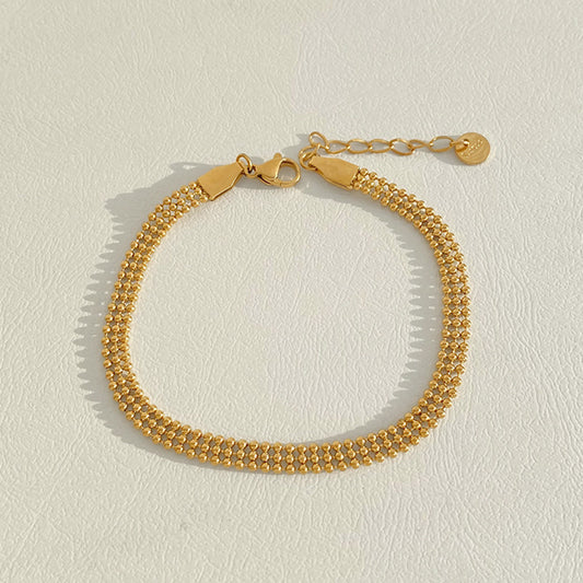 Pulsera de tobillera dorado